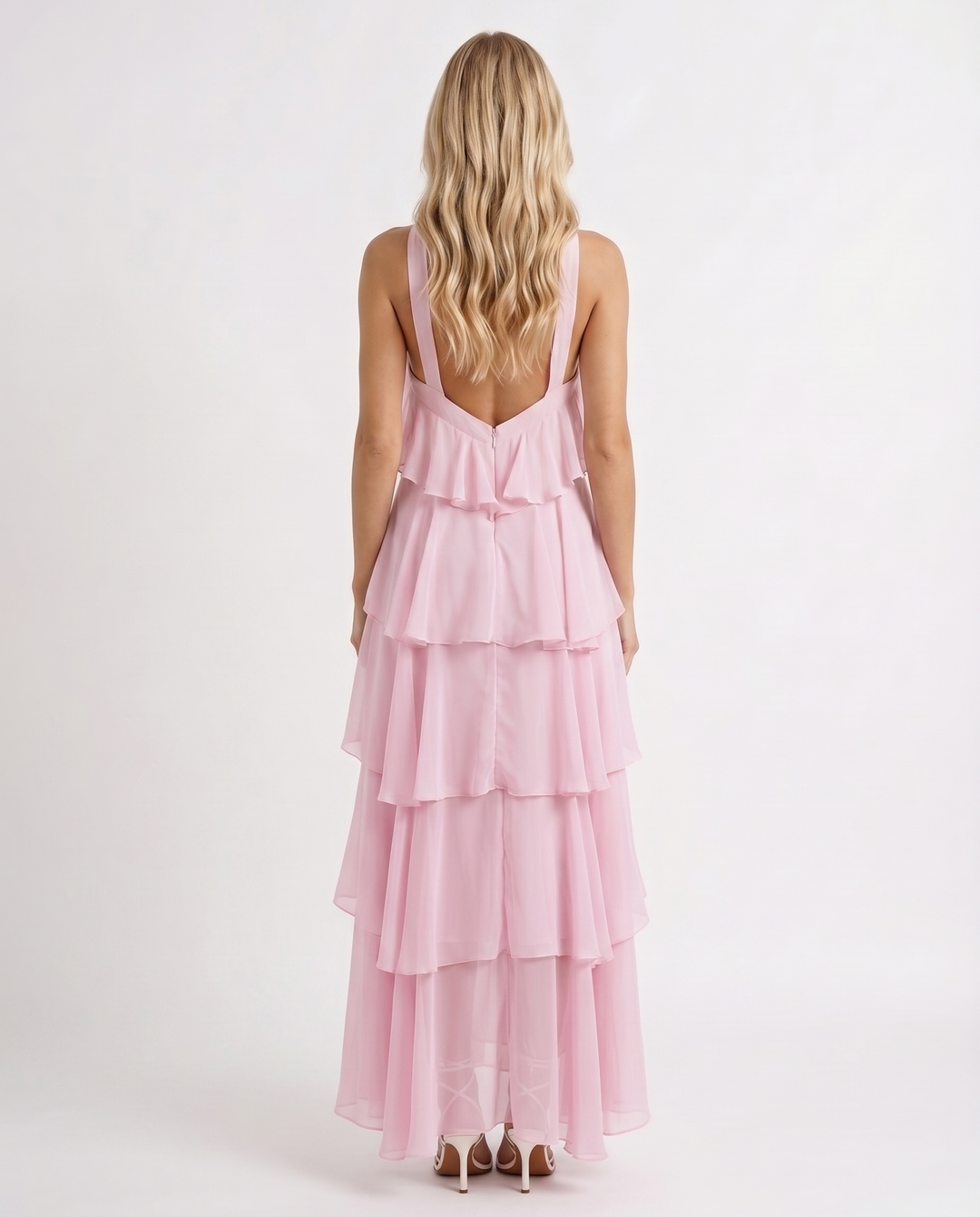 Damen ärmelloses Felicia Maxikleid mit Blumendruck