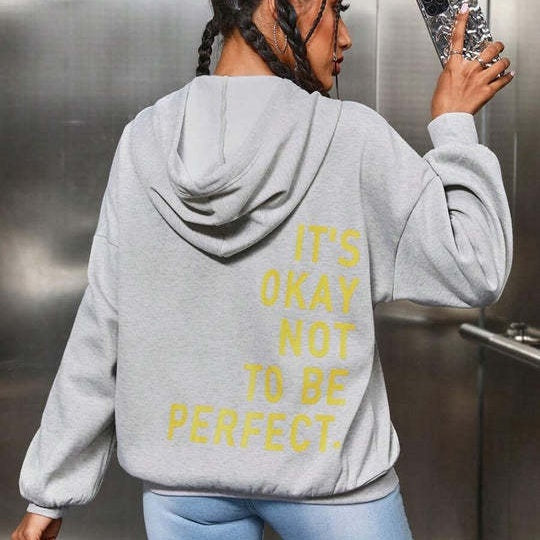 Damen Hoodie Mit Kapuze Und Lockerem Schnitt
