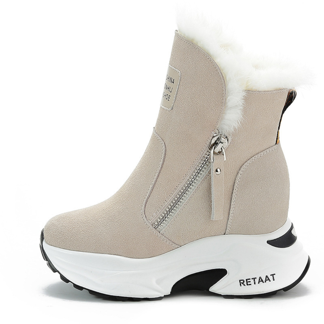 Gemütliche sportliche Winterstiefel für Damen