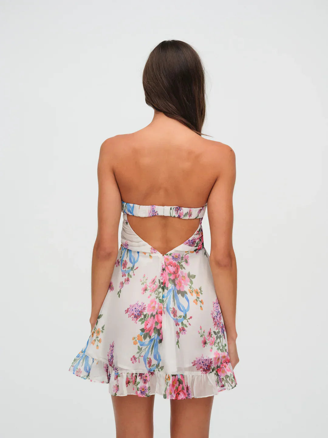 Fließendes florales Boho-Maxikleid