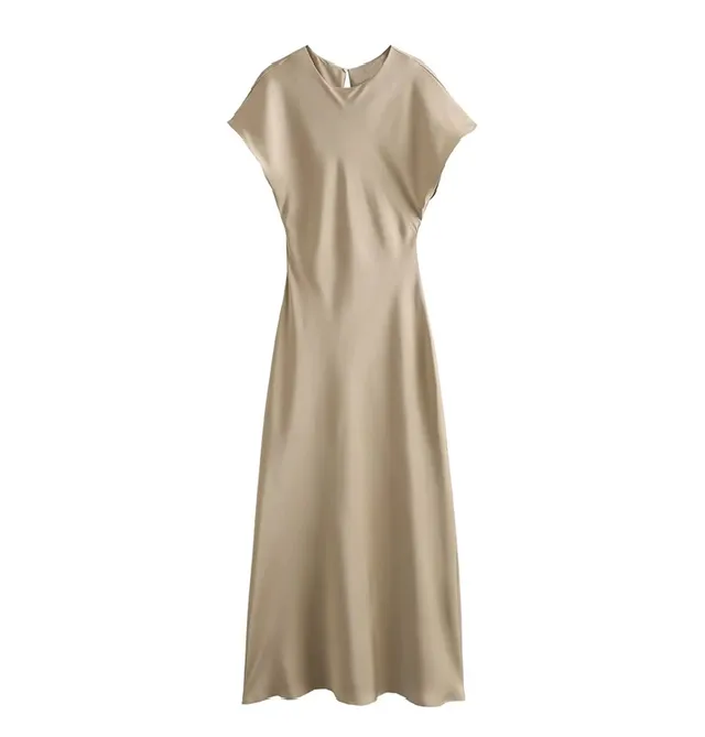 Lena® | Elegantes Satin-Midikleid