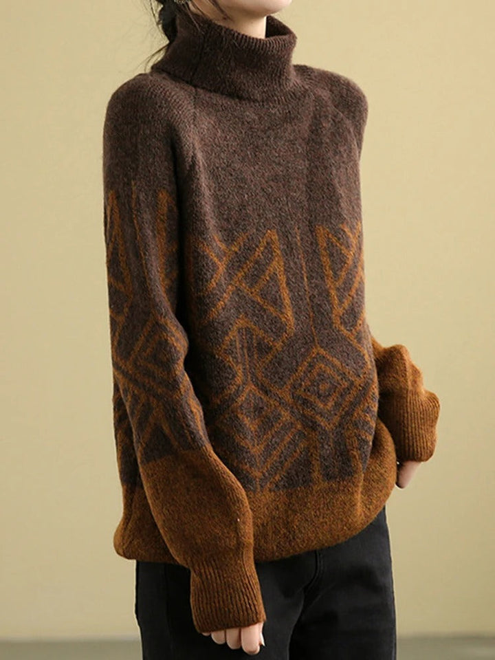Elke® | Strickpullover mit Rollkragen