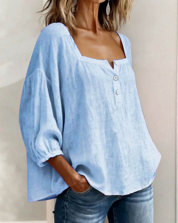 Luftige Leinenbluse für Damen