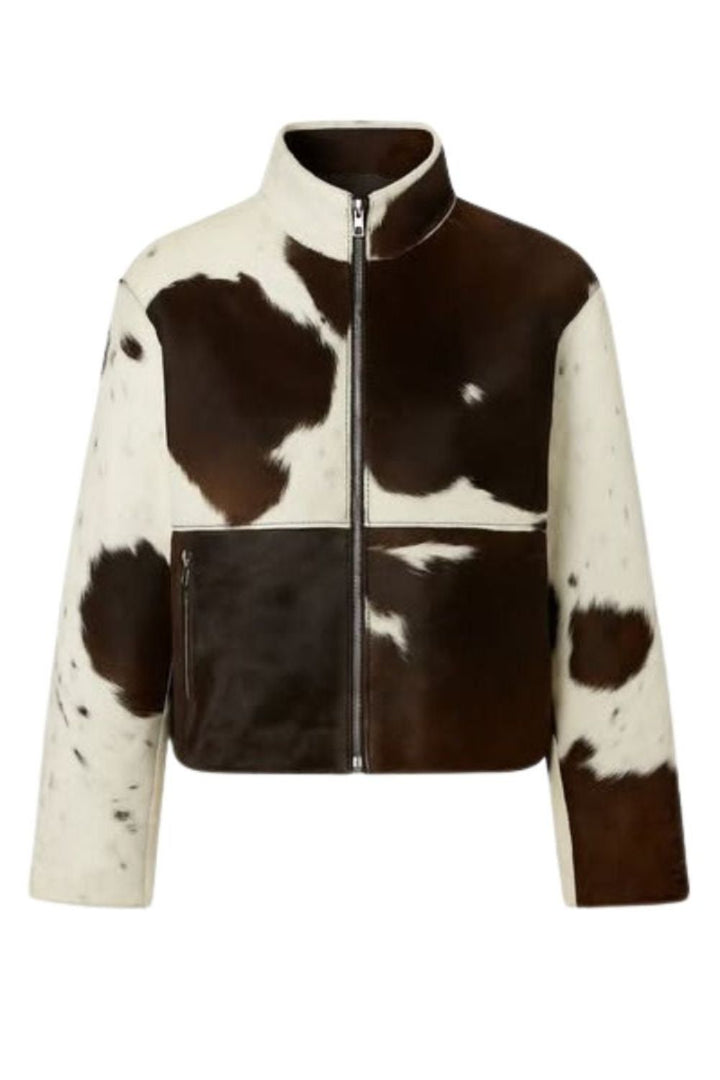 Stylish lightweight jacket with leopard print 