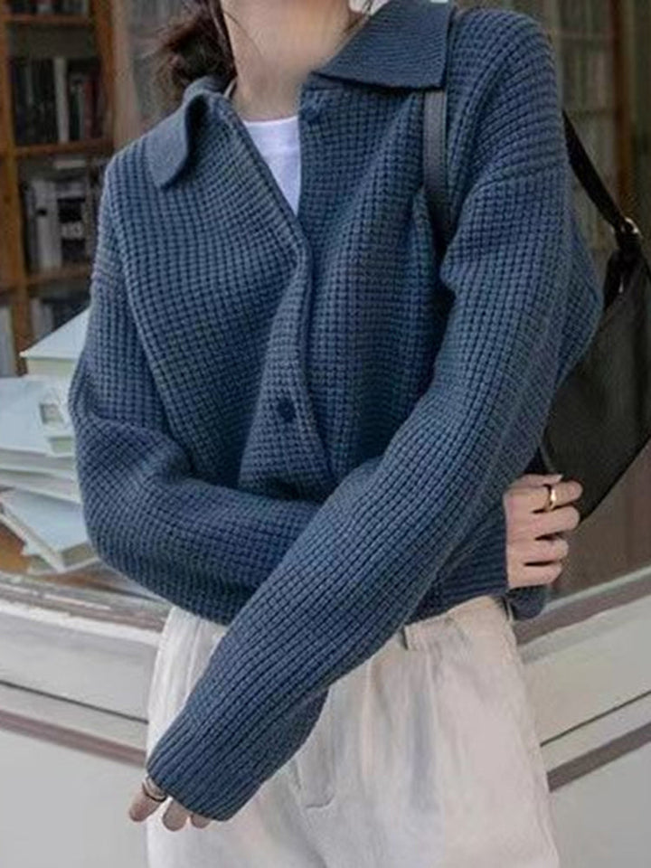 Jenna locker gestrickter Cardigan-Pullover