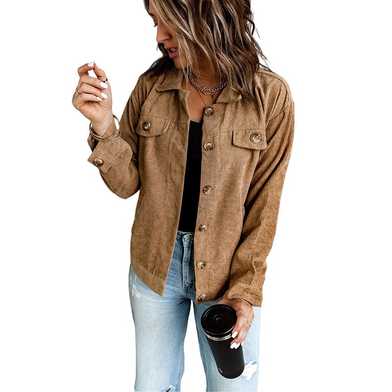 Damen Overshirt Mit Reverskragen Und Asymmetrischem Saum