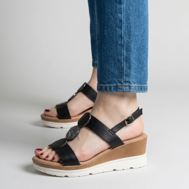 Modische Keilabsatz-Komfortsandalen für Damen