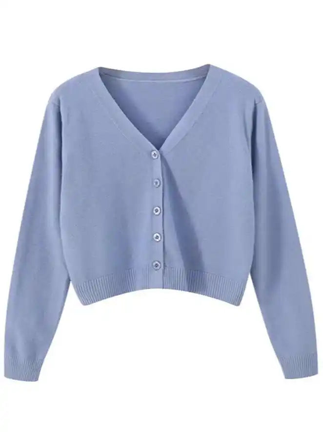 Damen Leichtgewicht Strickpullover mit V-Ausschnitt