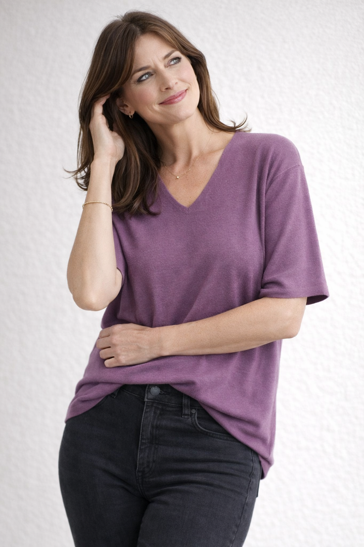 Damen Klassisches Langarmshirt
