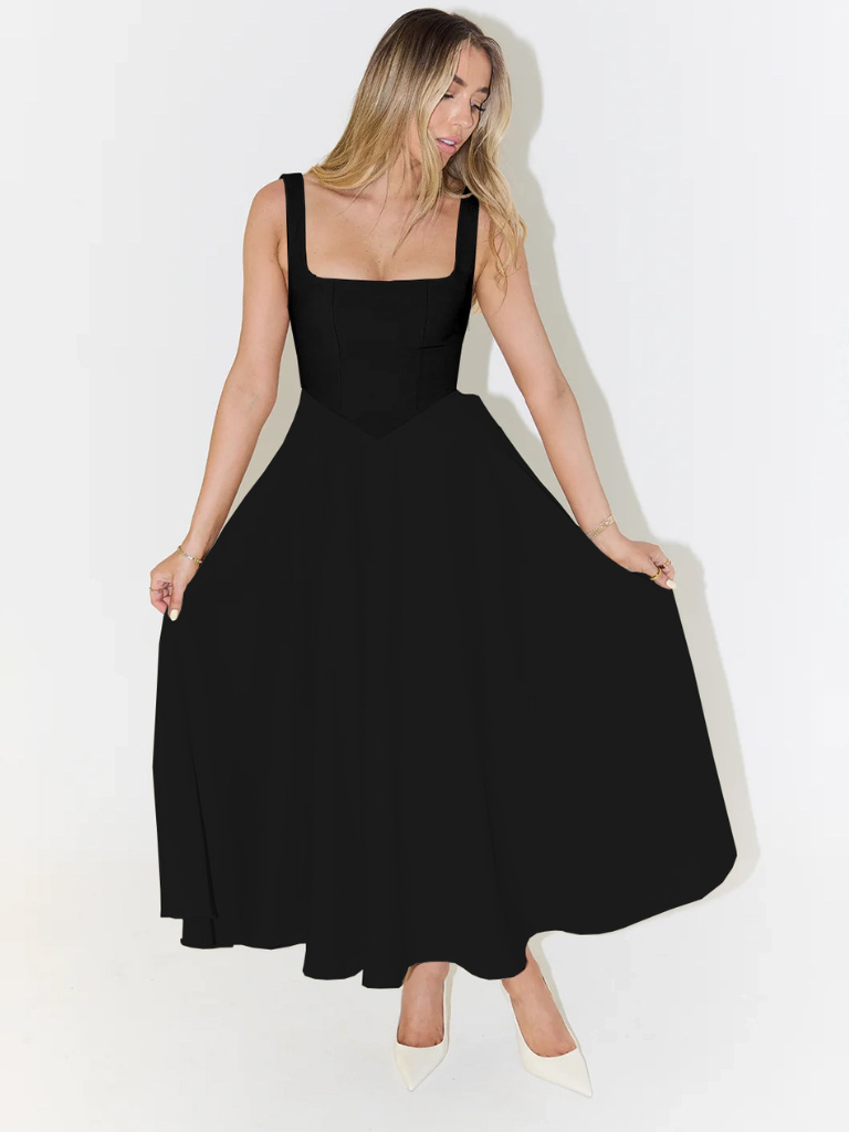Klassisches Midi-Kleid für Damen