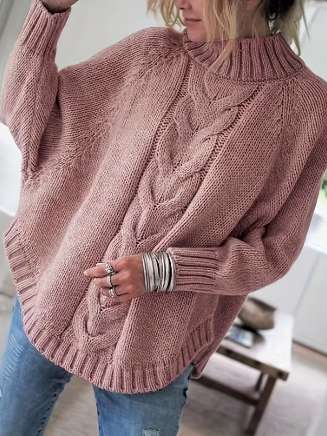 Cozy chunky knit sweater 