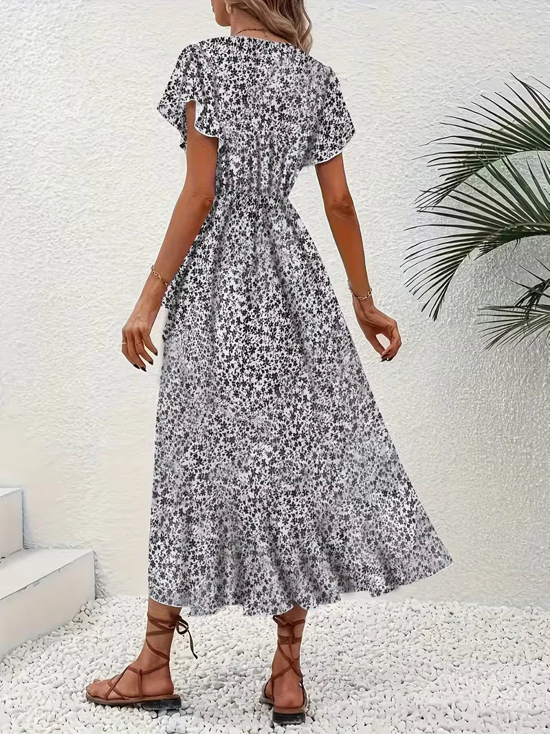 Florales Wickelkleid