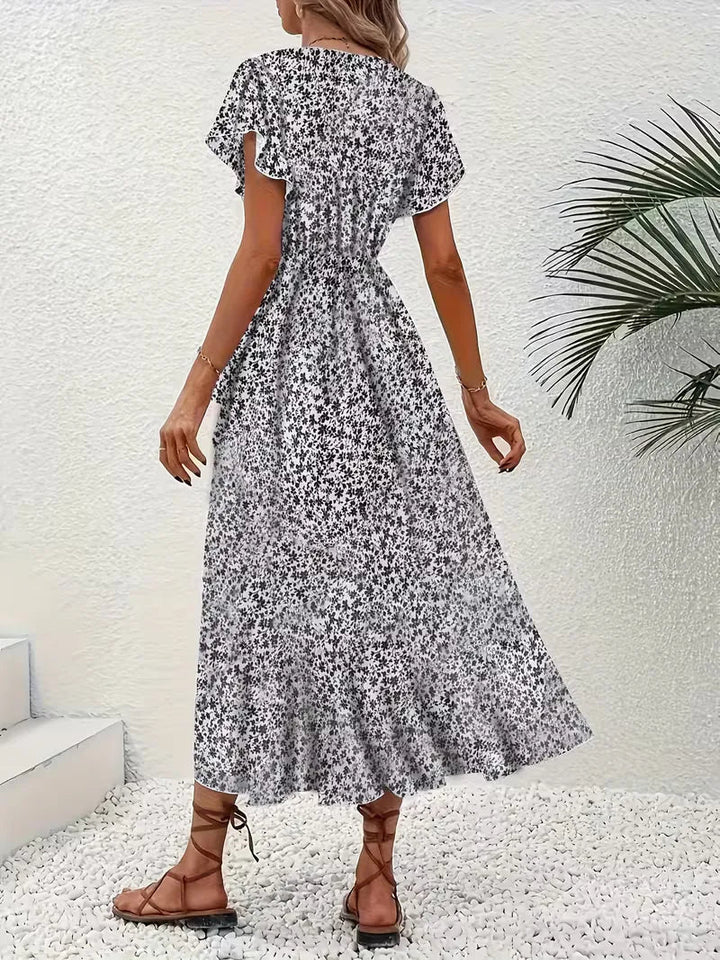 Florales Wickelkleid
