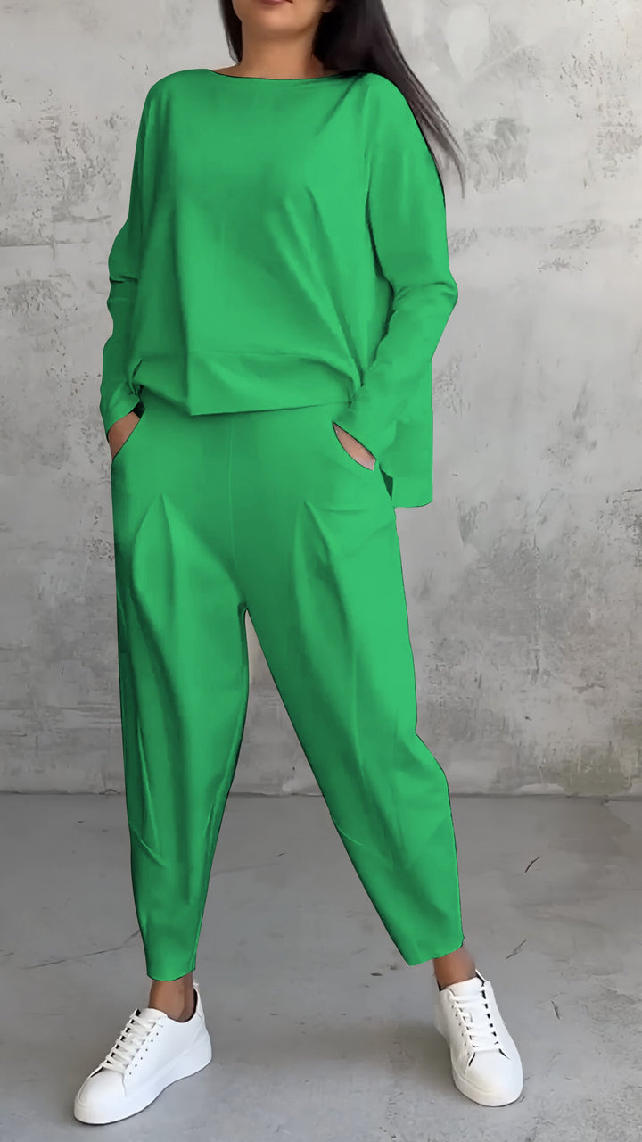 Gemütliches Strick-Zweiteiler-Loungewear-Set