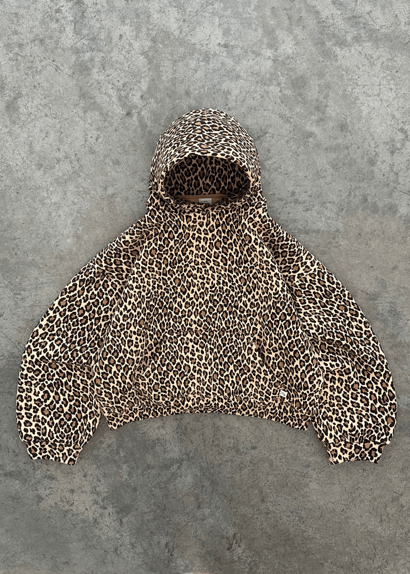 Gemütlicher Kapuzenpullover mit Gepardmuster für einen lässig-schicken Look