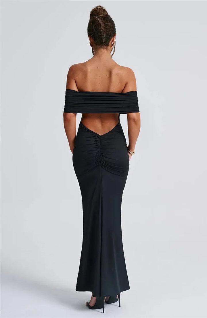 Sexy trägerloses, rückenfreies Maxikleid für Damen