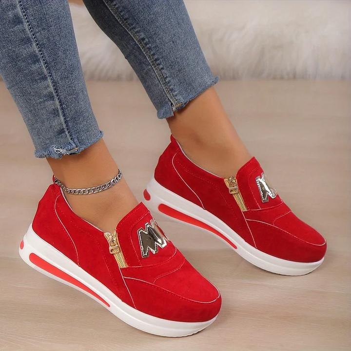 Comfortable orthopedic platform slip-on shoes for women 