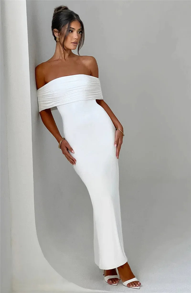 Sexy trägerloses, rückenfreies Maxikleid für Damen