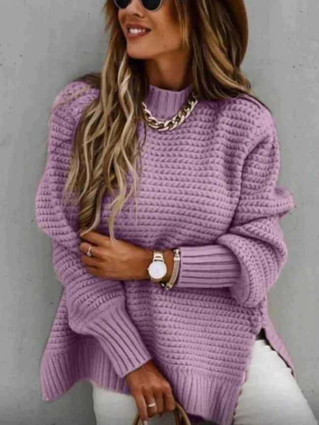 Cozy knit sweater with an elegant fit 