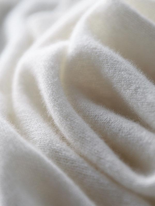 Luxuriöser weicher Kaschmir-Pullover mit V-Ausschnitt für Damen