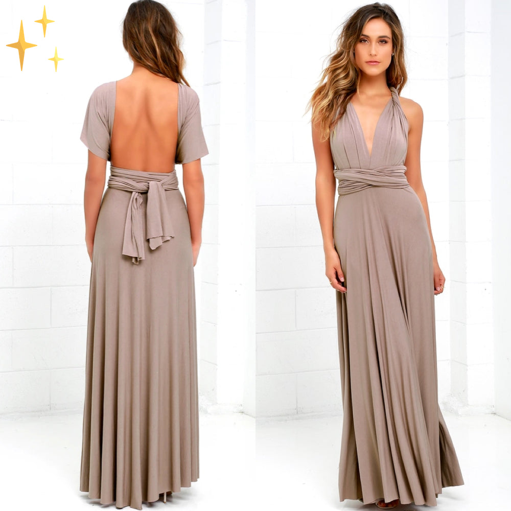 Multifunktionales Stretch-Midikleid