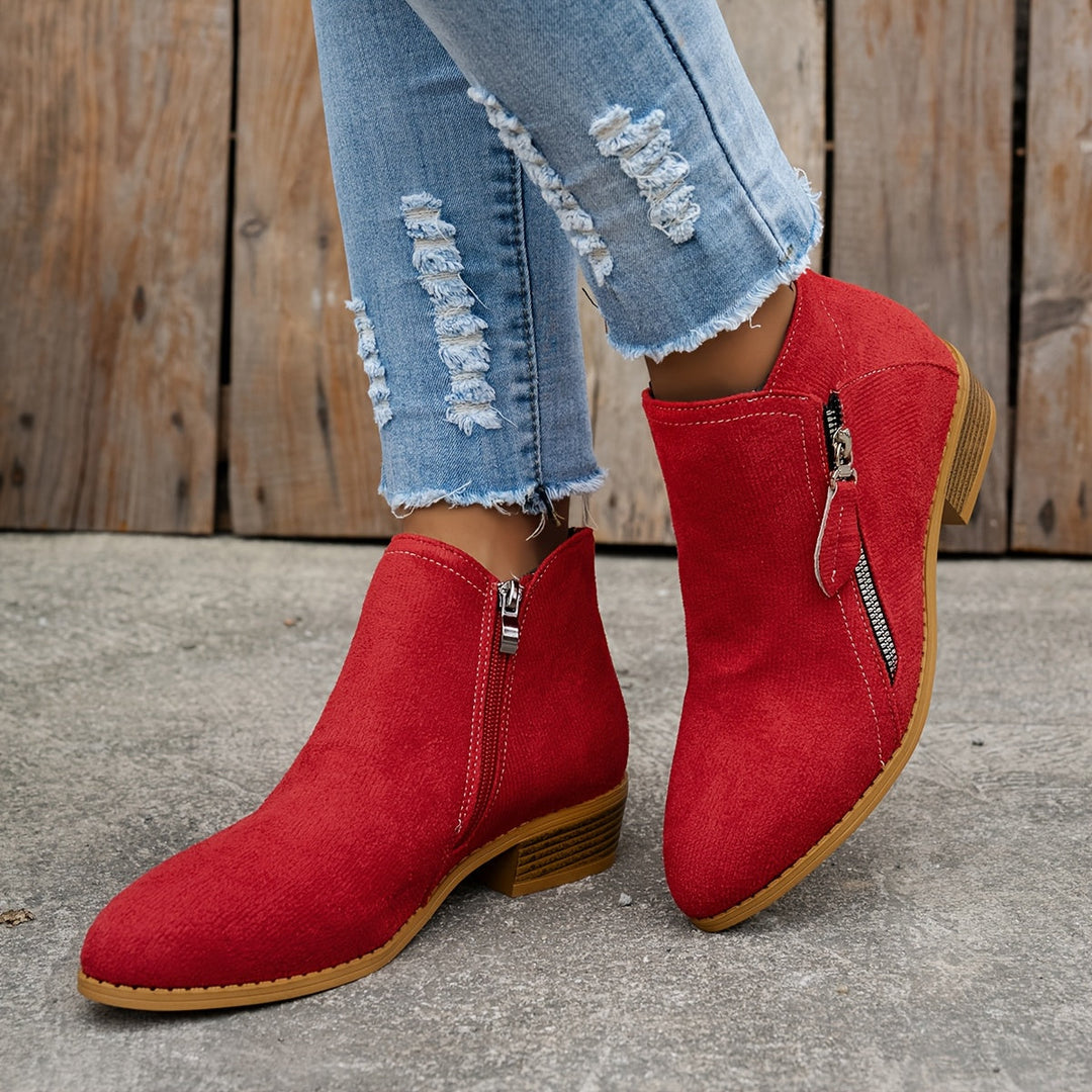 Schicke Leder-Stiefeletten für den Alltagstil