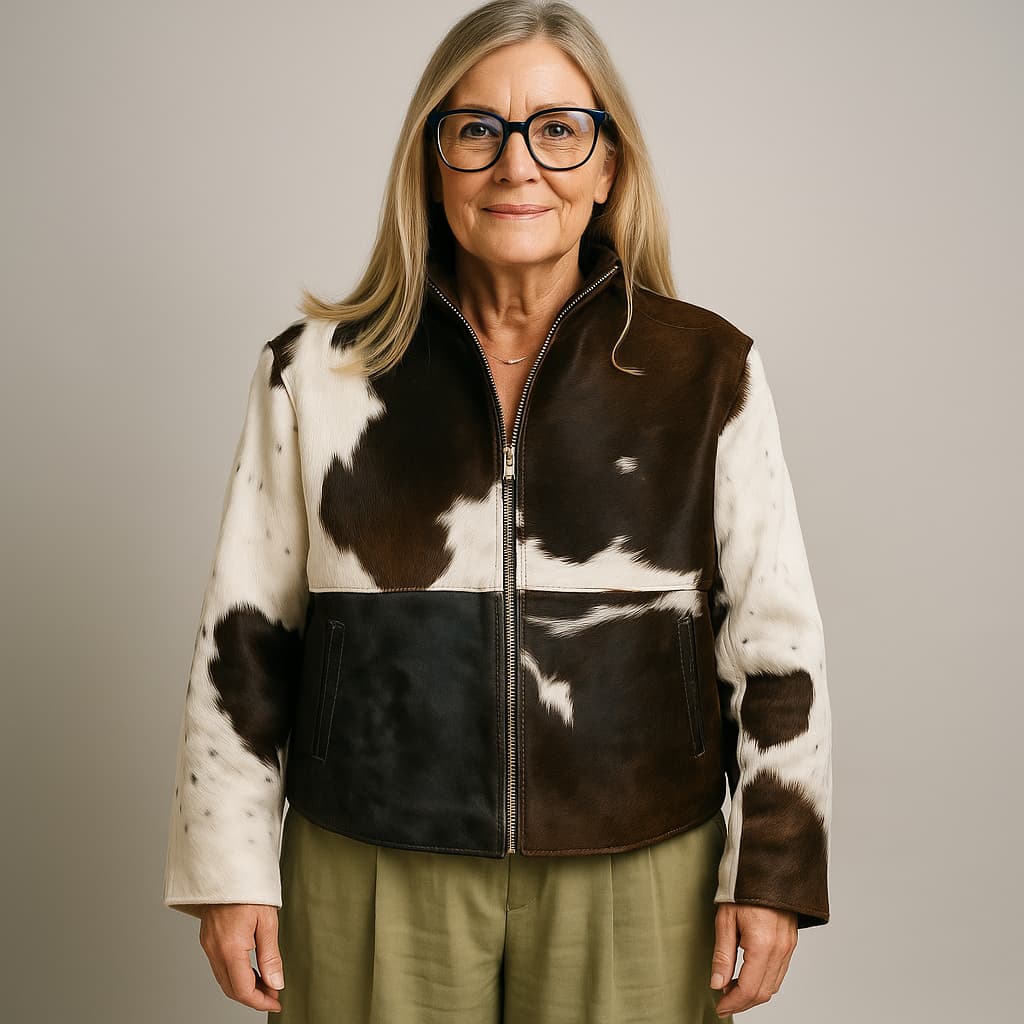 Stylish lightweight jacket with leopard print 