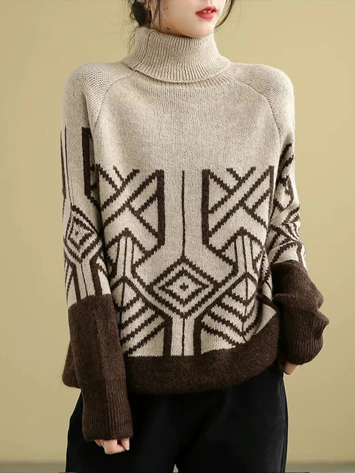 Elke® | Strickpullover mit Rollkragen