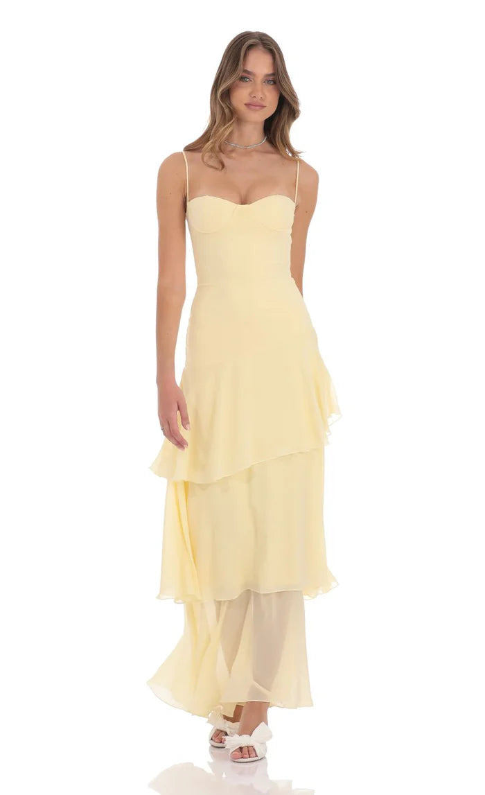 Damen Stylisches Lucy Maxikleid