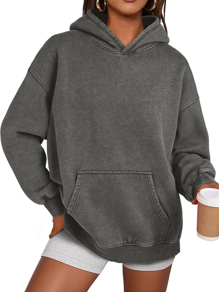 Übergroßer Pullover mit Acid-Wash-Effekt