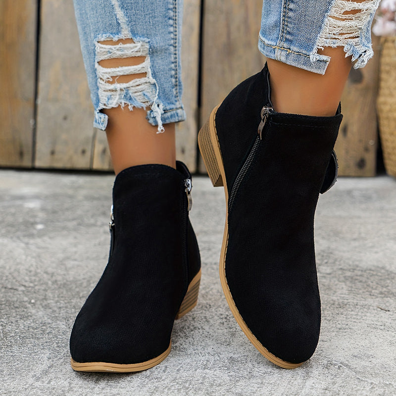 Schicke Leder-Stiefeletten für den Alltagstil