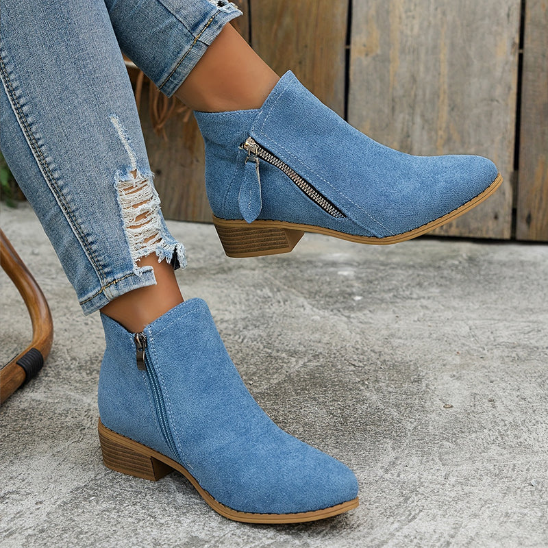 Schicke Leder-Stiefeletten für den Alltagstil