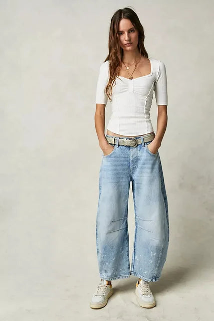 Weite lässige Winterjeans für Damen