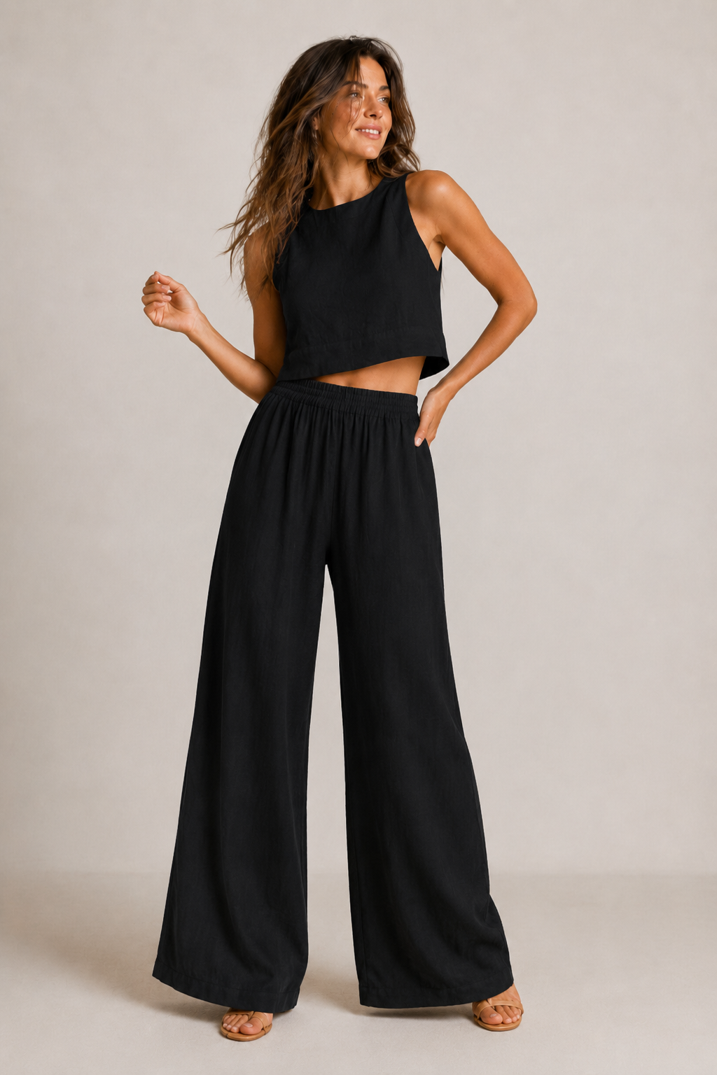 Baumwoll-Zweiteiler-Sommer-Set für Damen