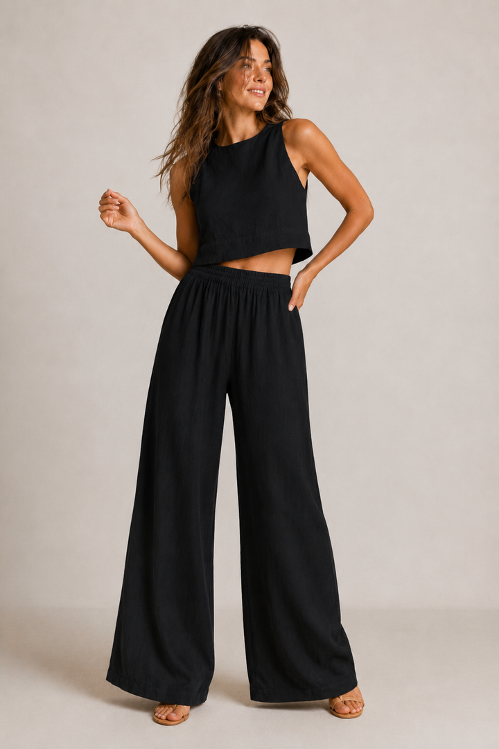 Baumwoll-Zweiteiler-Sommer-Set für Damen