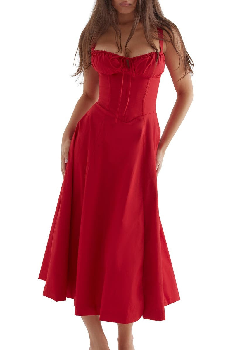 Florales Bustier-Bauchformer Bodycon-Kleid