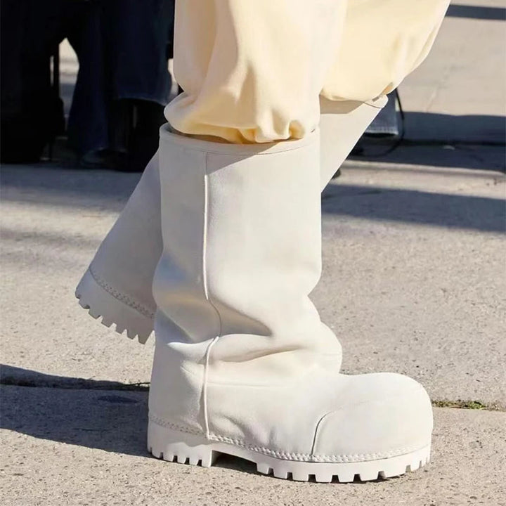 Klobige Plateau-Stiefeletten