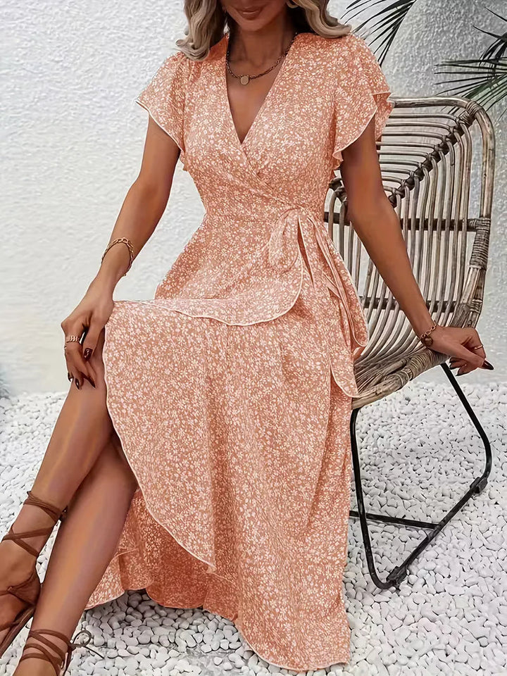 Florales Wickelkleid