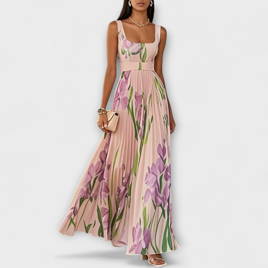 Fließendes Chiffon-Maxikleid für Damen