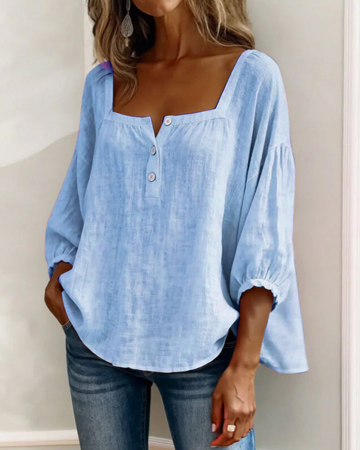 Luftige Leinenbluse für Damen