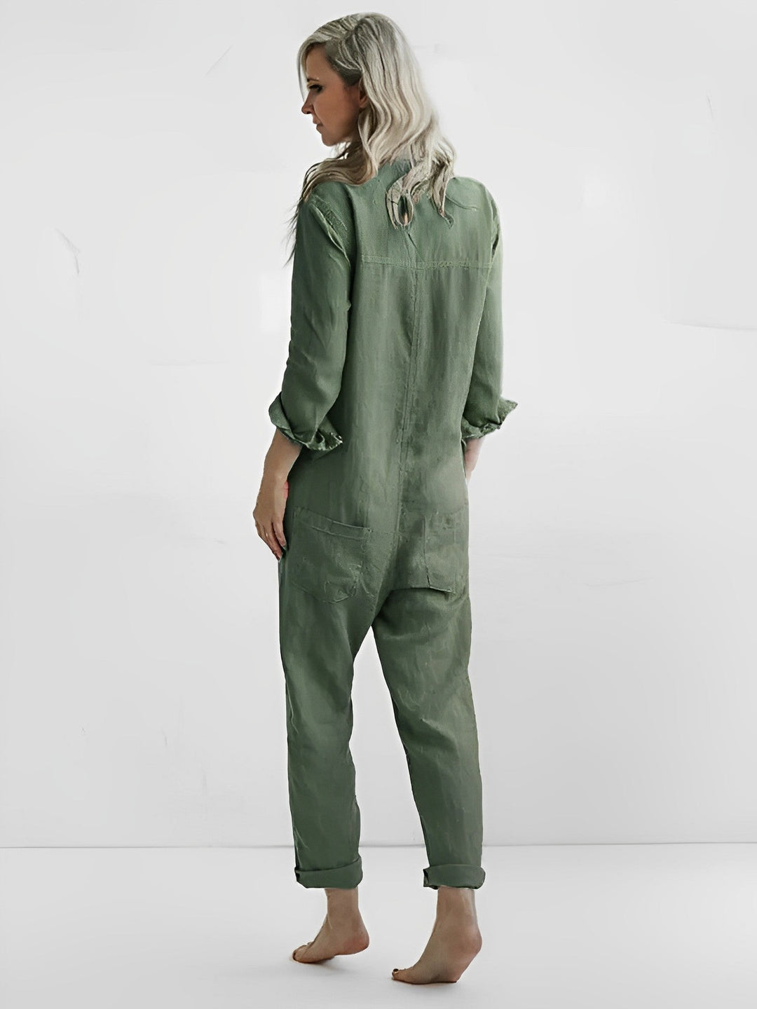 Clara ® I Grüner Jumpsuit mit modischem Flair