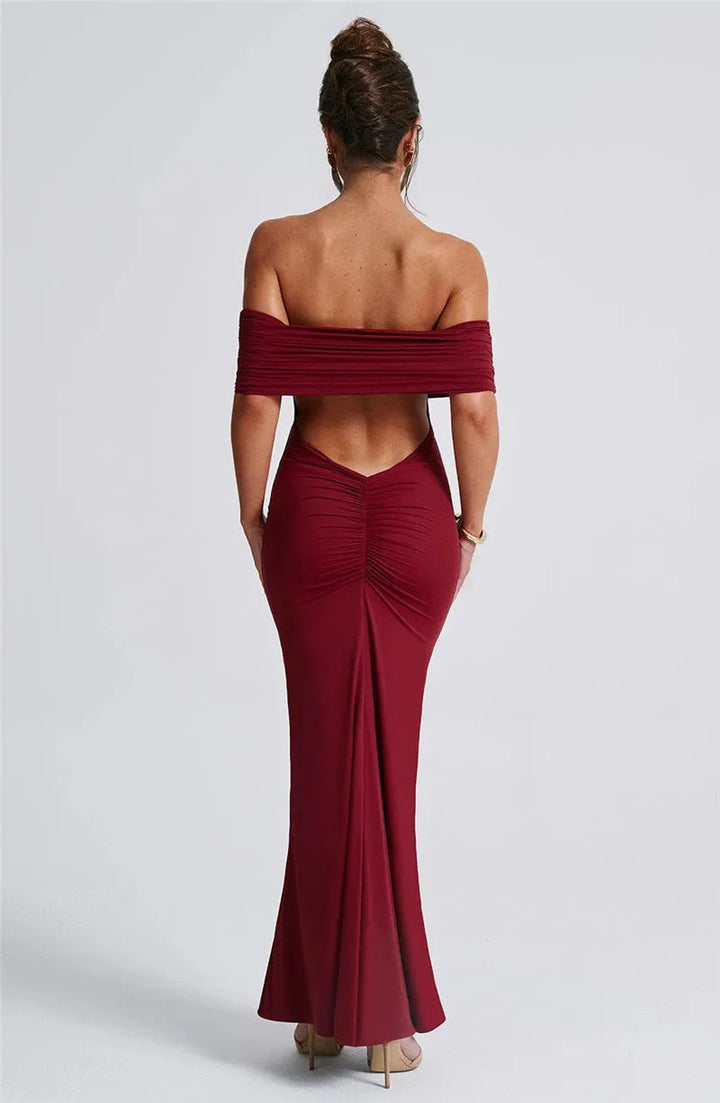 Sexy trägerloses, rückenfreies Maxikleid für Damen