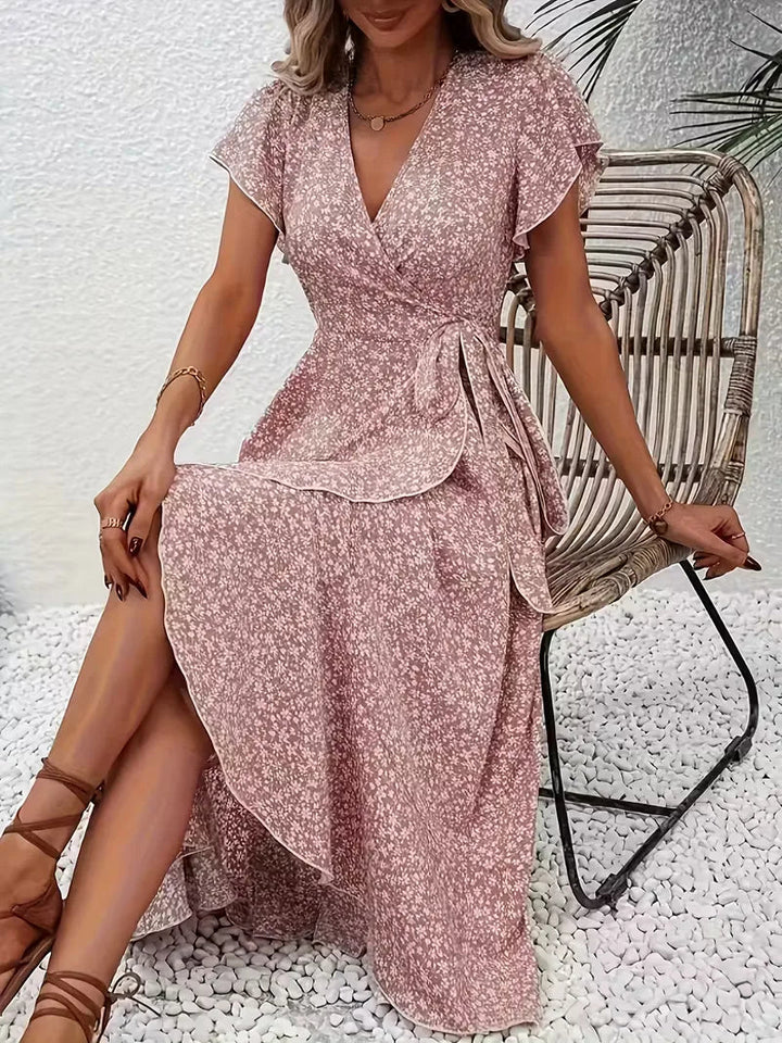 Florales Wickelkleid