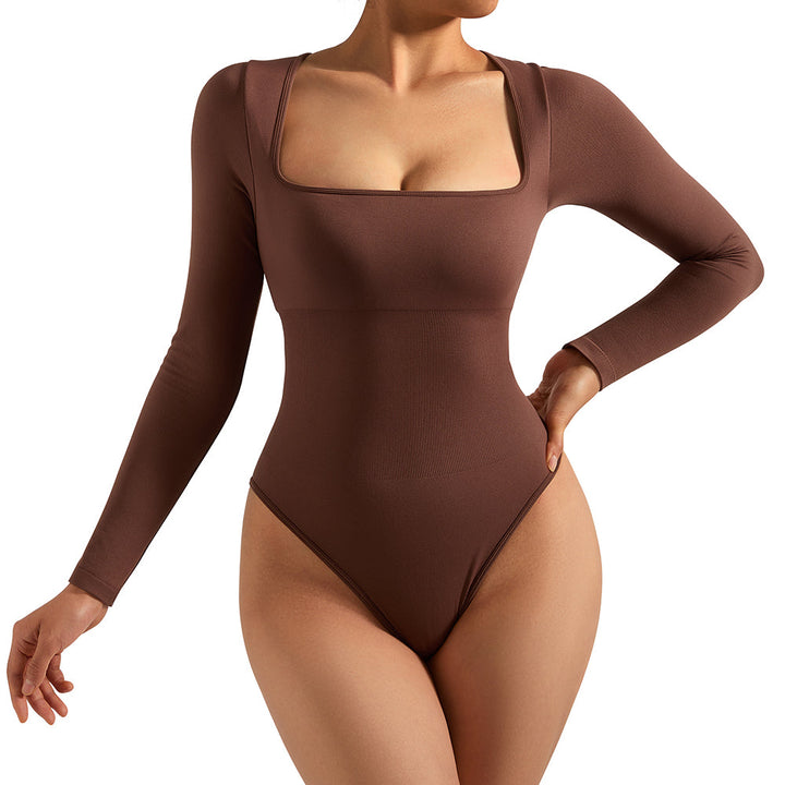Lässiger figurbetonter Langarm-Body für Damen