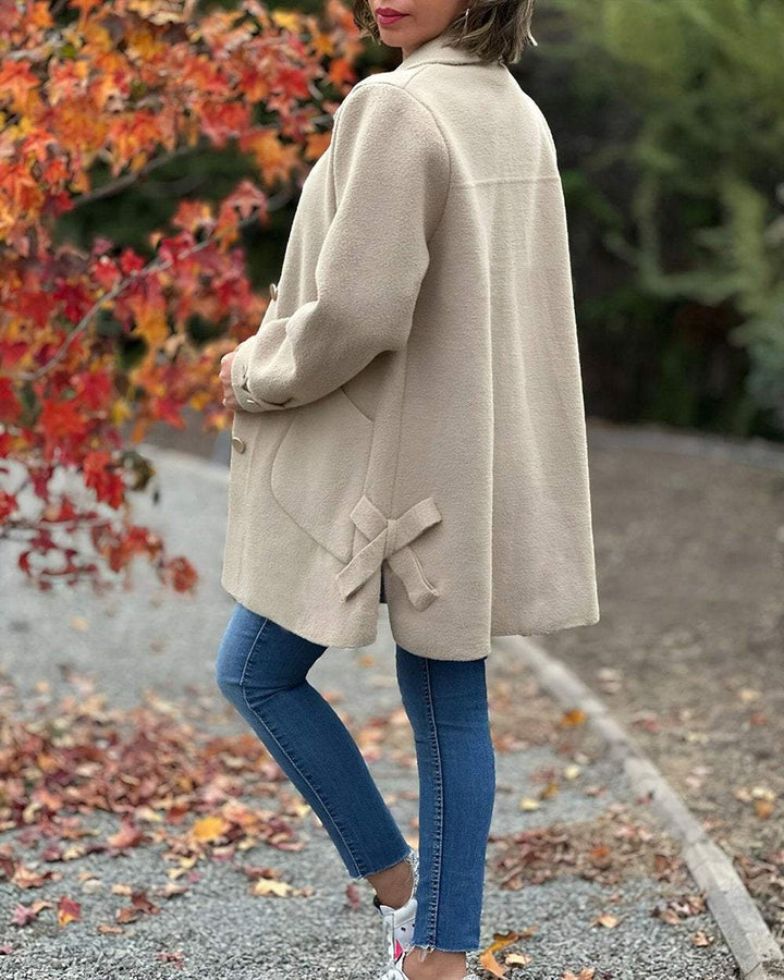Schicke elegante Jacke mit stilvollem seitlichem Knotendetail