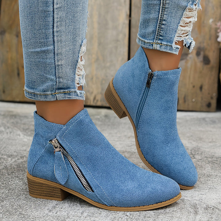 Schicke Leder-Stiefeletten für den Alltagstil