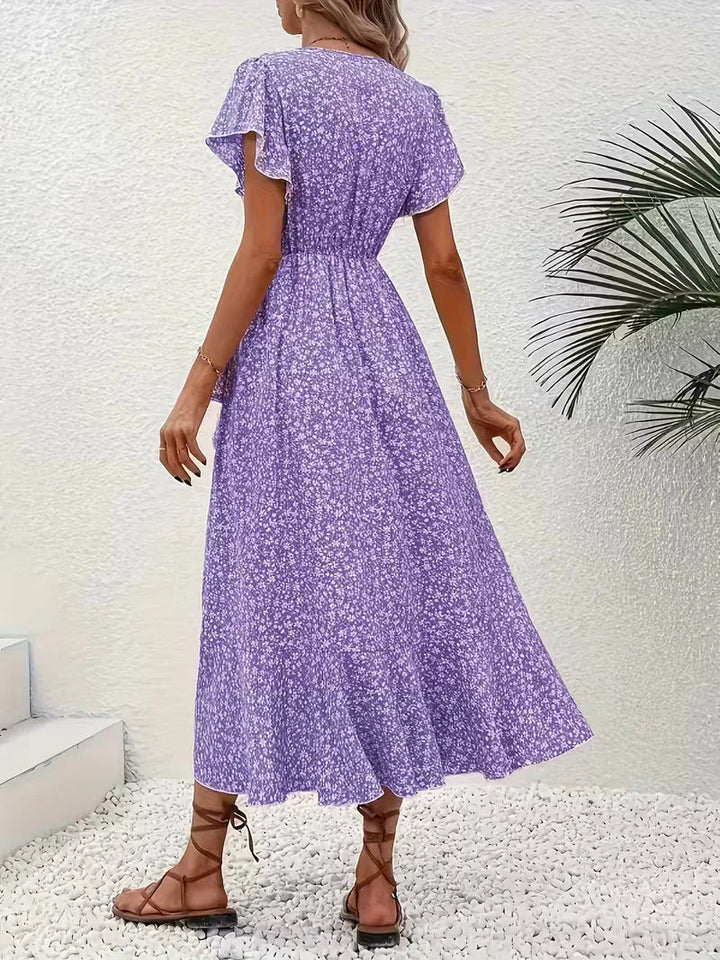 Florales Wickelkleid