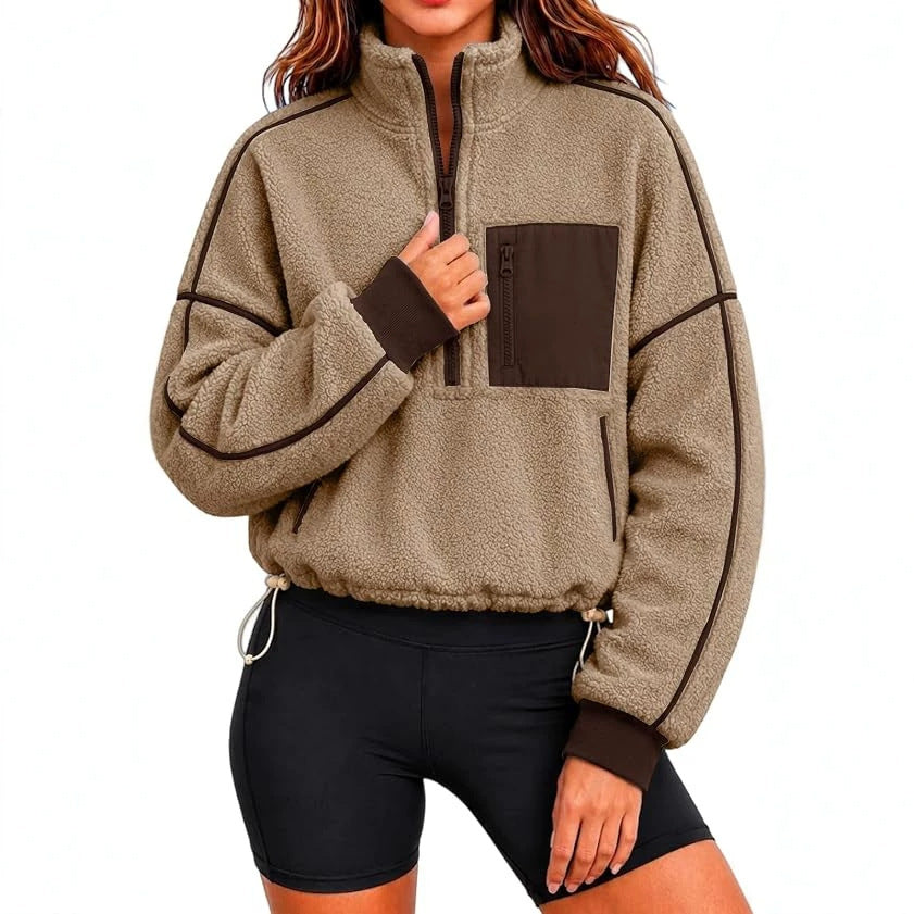 Damen-Sweatshirt mit Kordel für einen entspannten Alltagslook