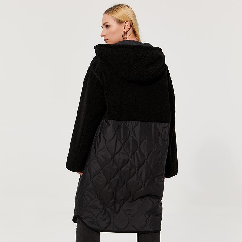 Celina® | Steppmantel mit Sherpa-Fleece und Kapuze