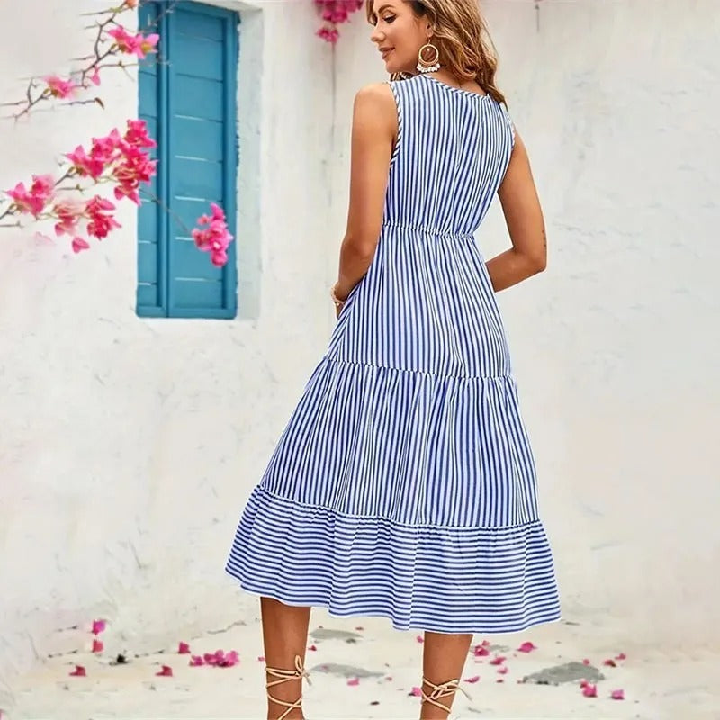 Mila® | Luftiges kleid mit Streifenmuster